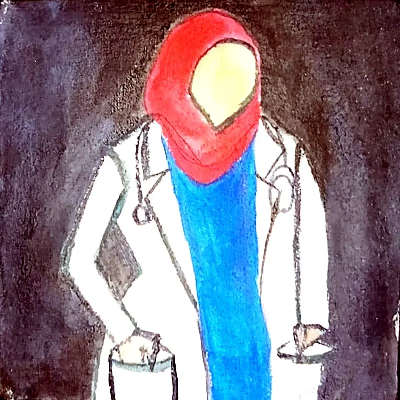 The Doctor, handmade painting